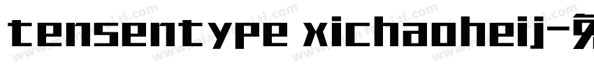 tensentype xichaoheij字体转换